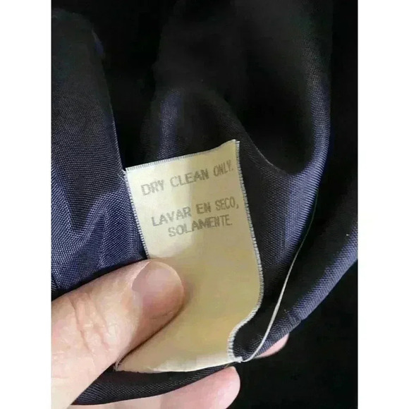 Sag Harbor Size 10 Navy Wool Blazer Single Breasted Metal Crest Button Classic - Picture 9 of 12